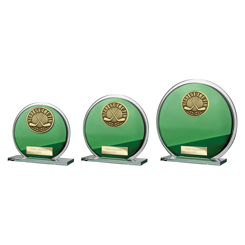 Seismic Golf Nearest the Pin Plaque Green & Silver 125mm