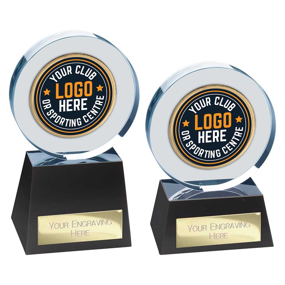 Emperor Multisport Crystal Award Clear & Black 155mm  (20mm Width)