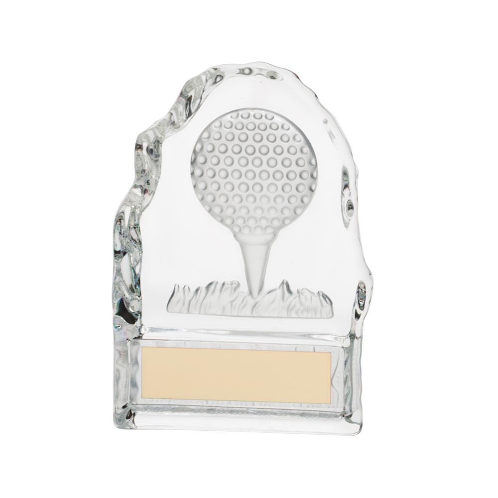 Challenger Golf Ball Glass Award 110mm (25mm Thick)