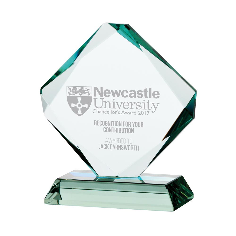 Accord Jade Glass Award 125mm (15mm Thick)