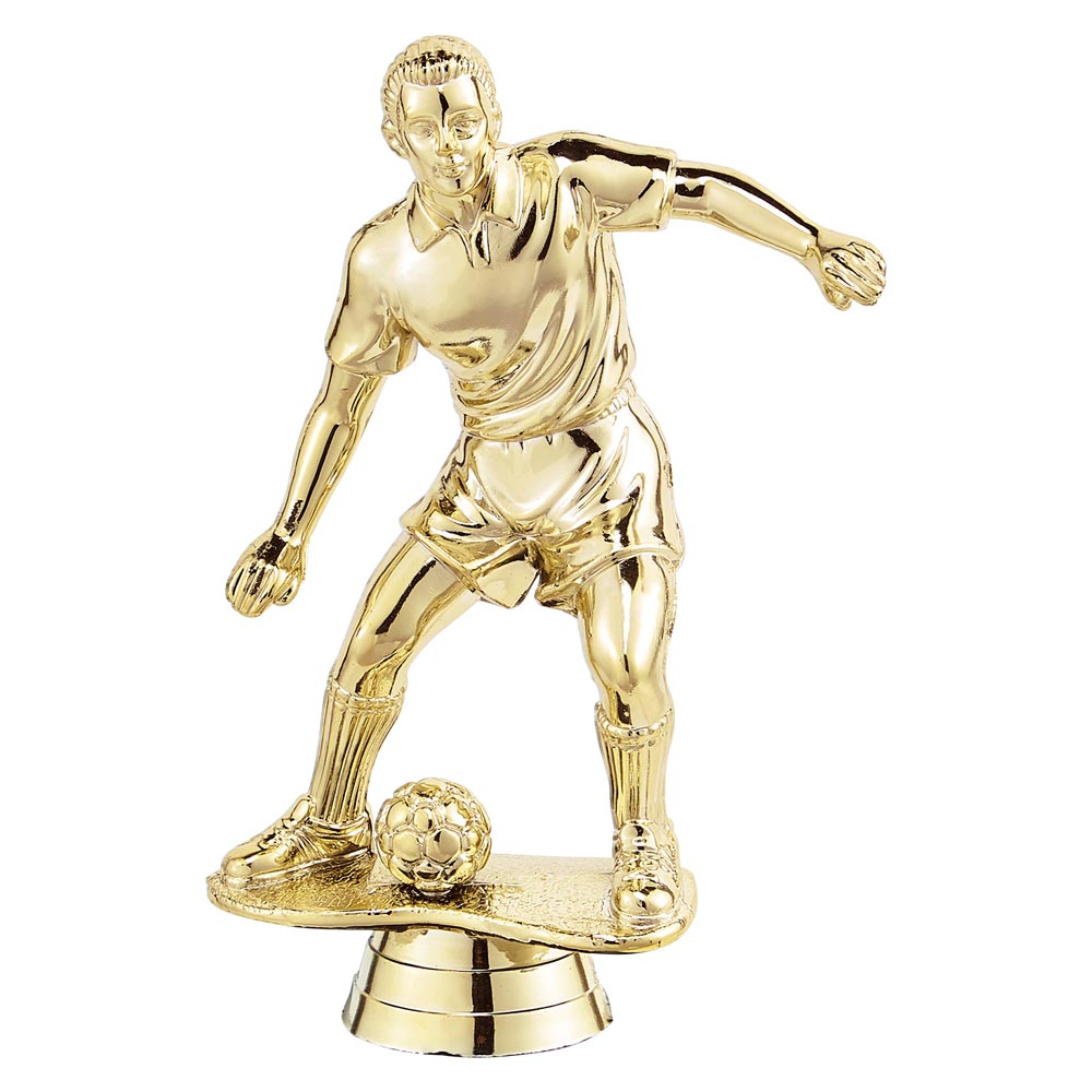 Breakaway Male Football Plastic Figure Gold 125mm