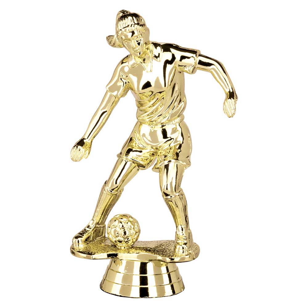 Breakaway Female Football Plastic Figure Gold 125mm