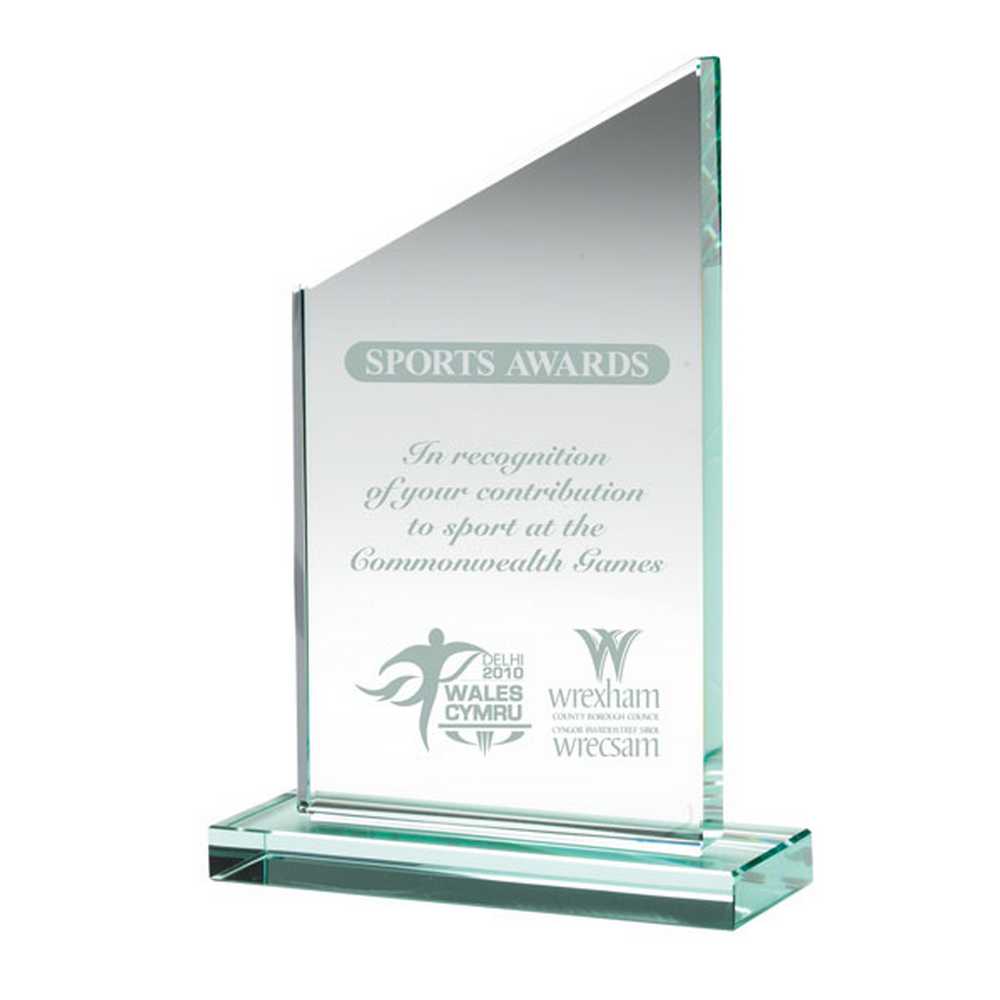 JADE GLASS PLAQUE (15mm THICK) - 7.5in