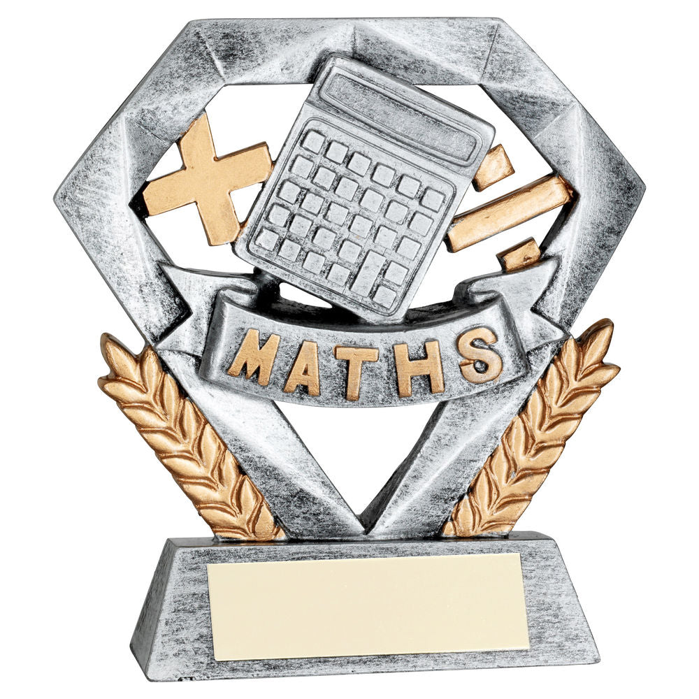 PEW/GOLD MATHS MINI DIAMOND WITH PLATE - 4in