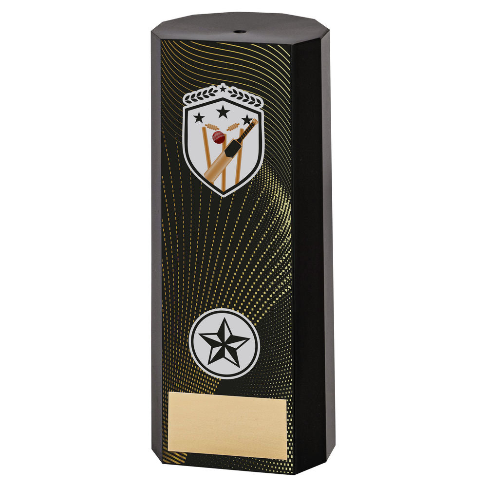 BLACK PLASTIC FILLED COLUMN CRICKET (1in CEN) - 6in