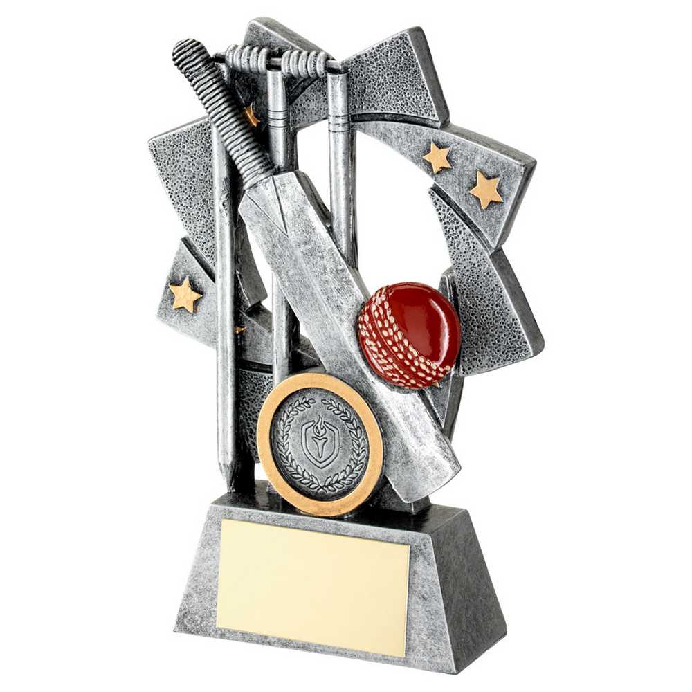 PEW/GOLD/RED CRICKET STAR SPIRAL WITH PLATE (1in CENTRE) - 5.75in