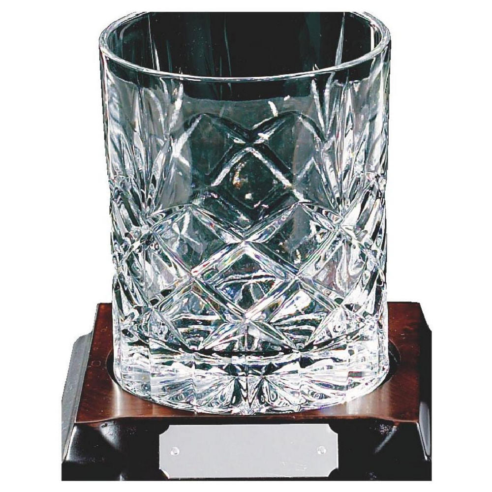 Crystal Spirit Glass on Wood Stand 120mm