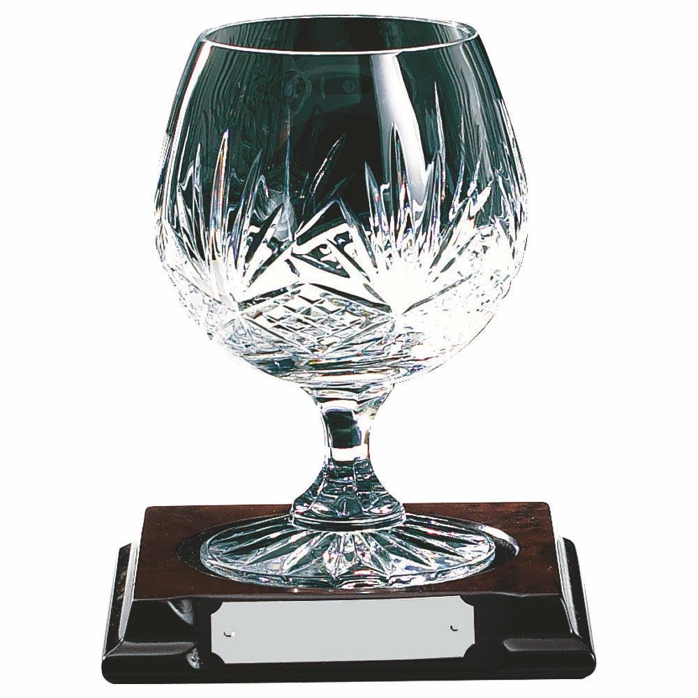 Crystal Brandy Balloon on Wood Stand 135mm