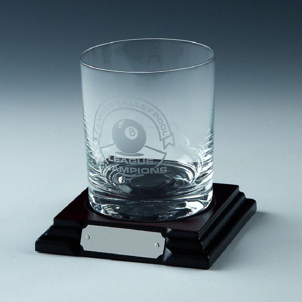 Single Spirit Glass on Wood Stand 110mm