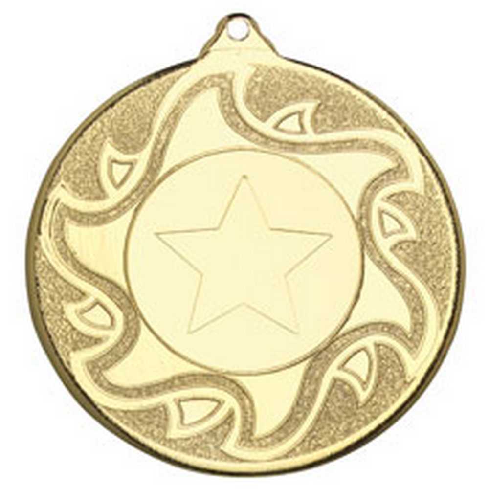 SUNSHINE MEDAL (1in CENTRE) GOLD - 2in