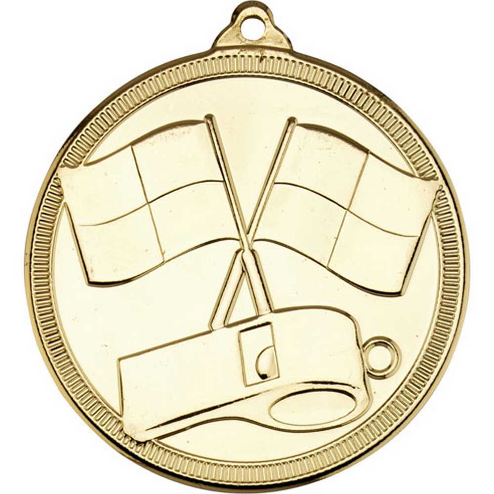 REFEREE 'MULTI LINE' MEDAL GOLD - 2in
