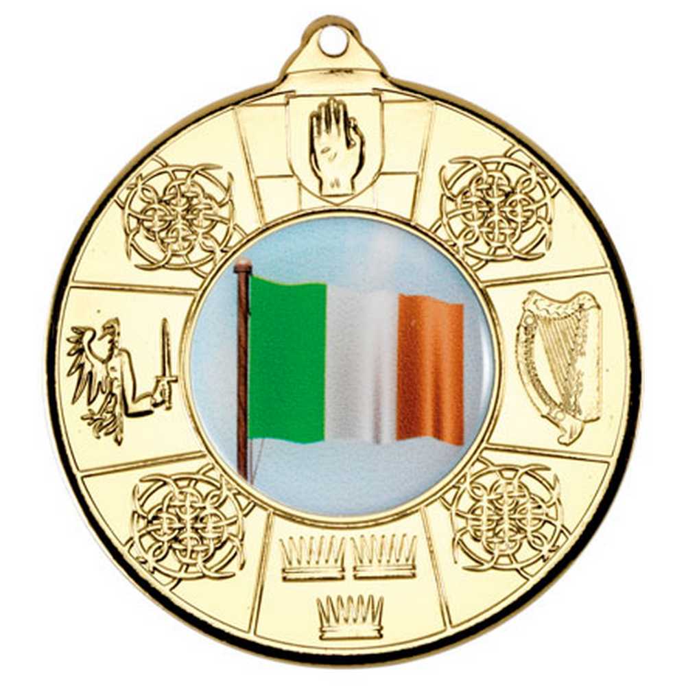 FOUR PROVINCES MEDAL (1in CENTRE) GOLD - 2in