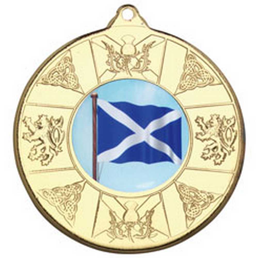 SCOTLAND MEDAL (1in CENTRE) GOLD - 2in