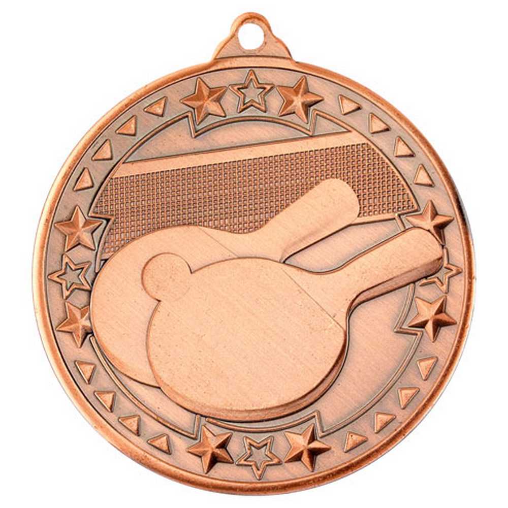 TABLE TENNIS TRI STAR MEDAL BRONZE - 2in