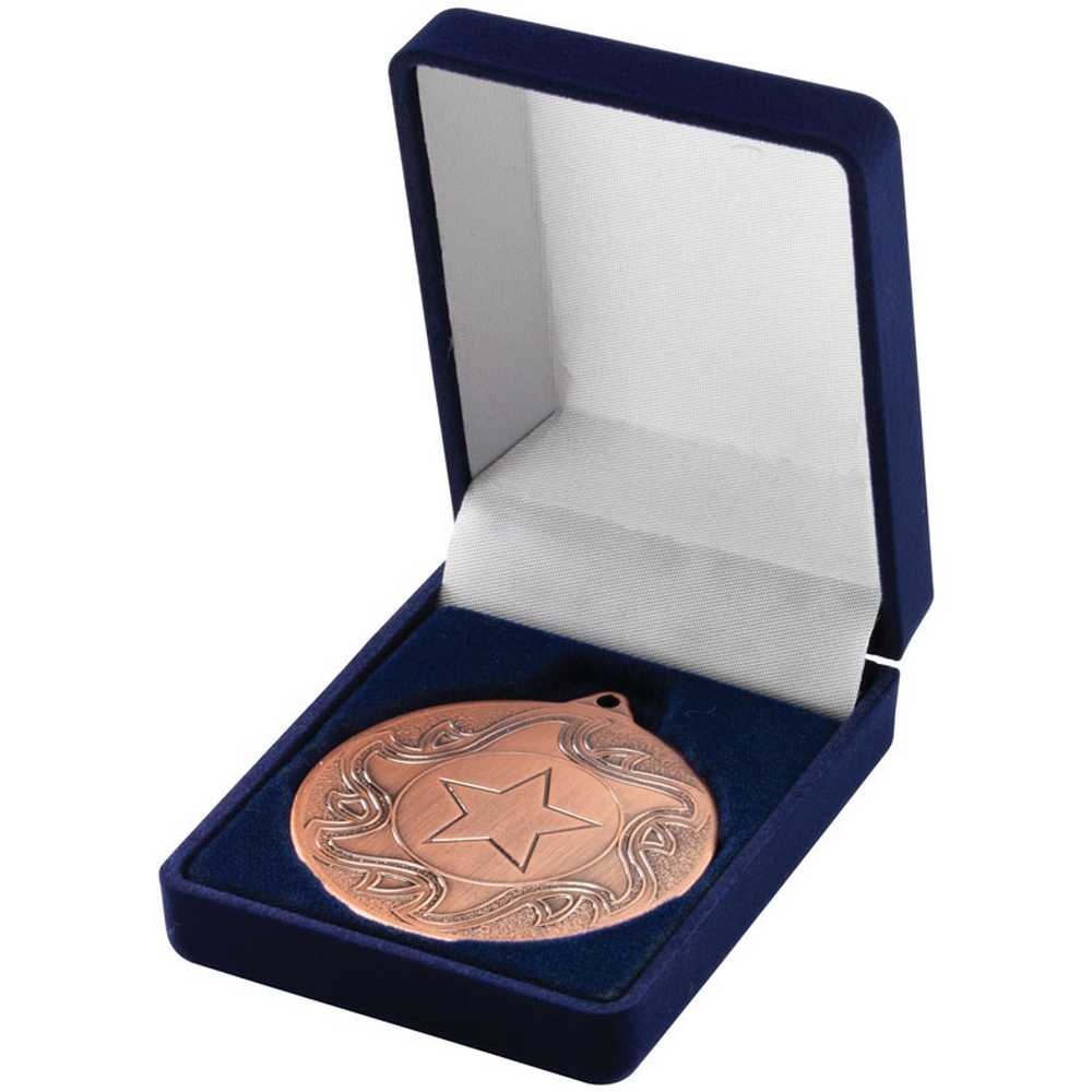 DELUXE BLUE MEDAL BOX (40/50mm RECESS) - 3in