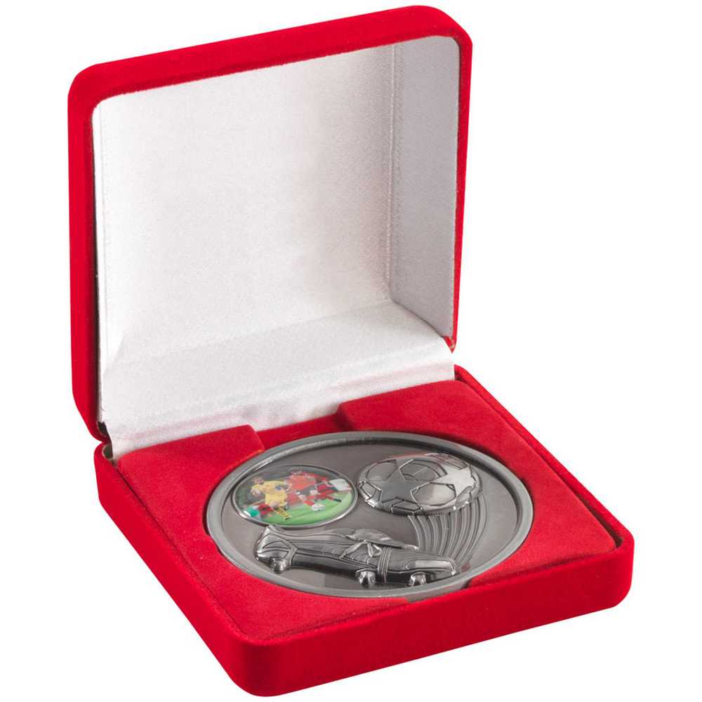 DELUXE RED MEDAL BOX (50/60/70mm RECESS) - 3.5in