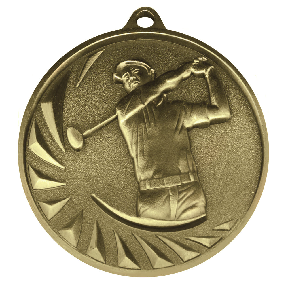 Silver 70mm Male Golf Medal 70mm