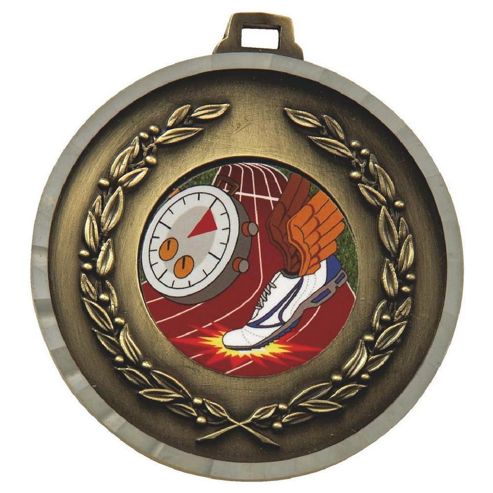 50mm Diamond Edged Medal (Gold) 50mm