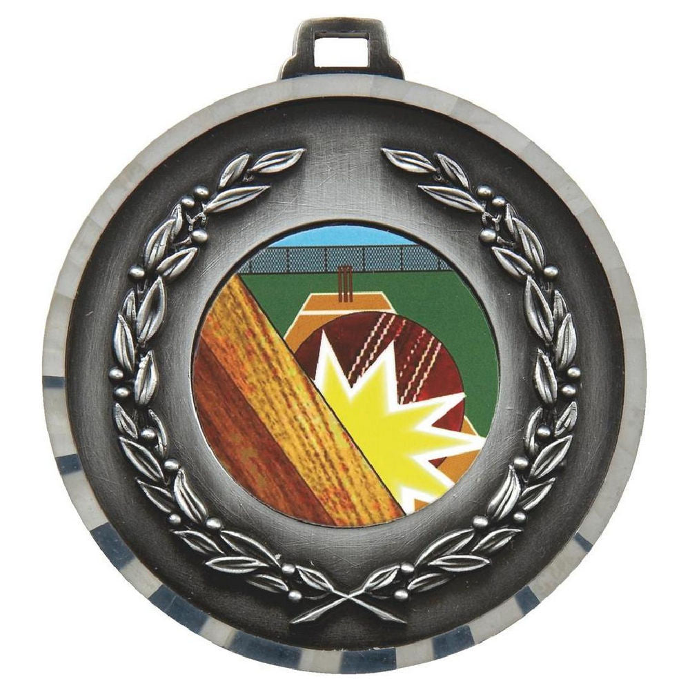 50mm Diamond Edged Medal (Silver) 50mm