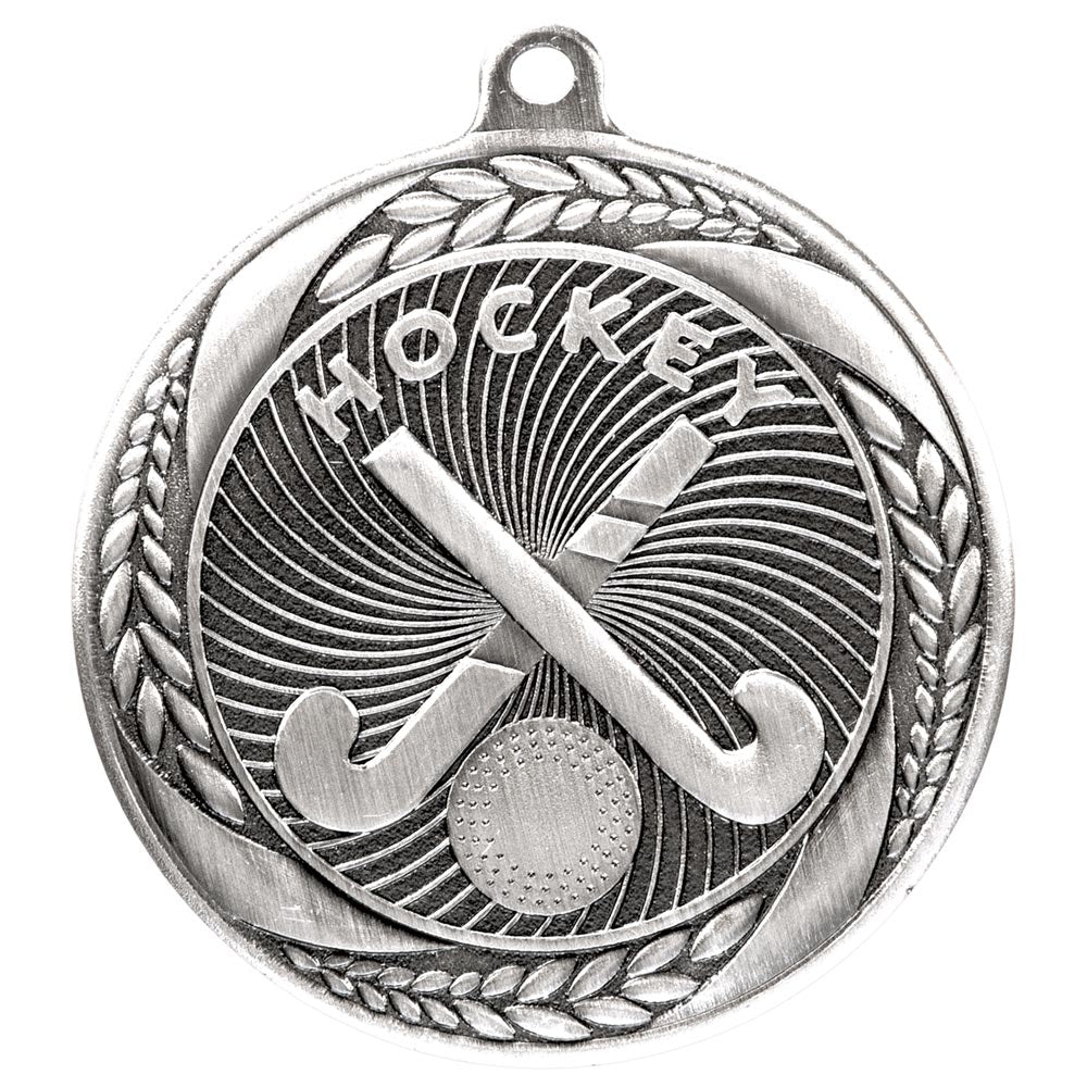 Typhoon Hockey Medal Antique  Silver 55mm