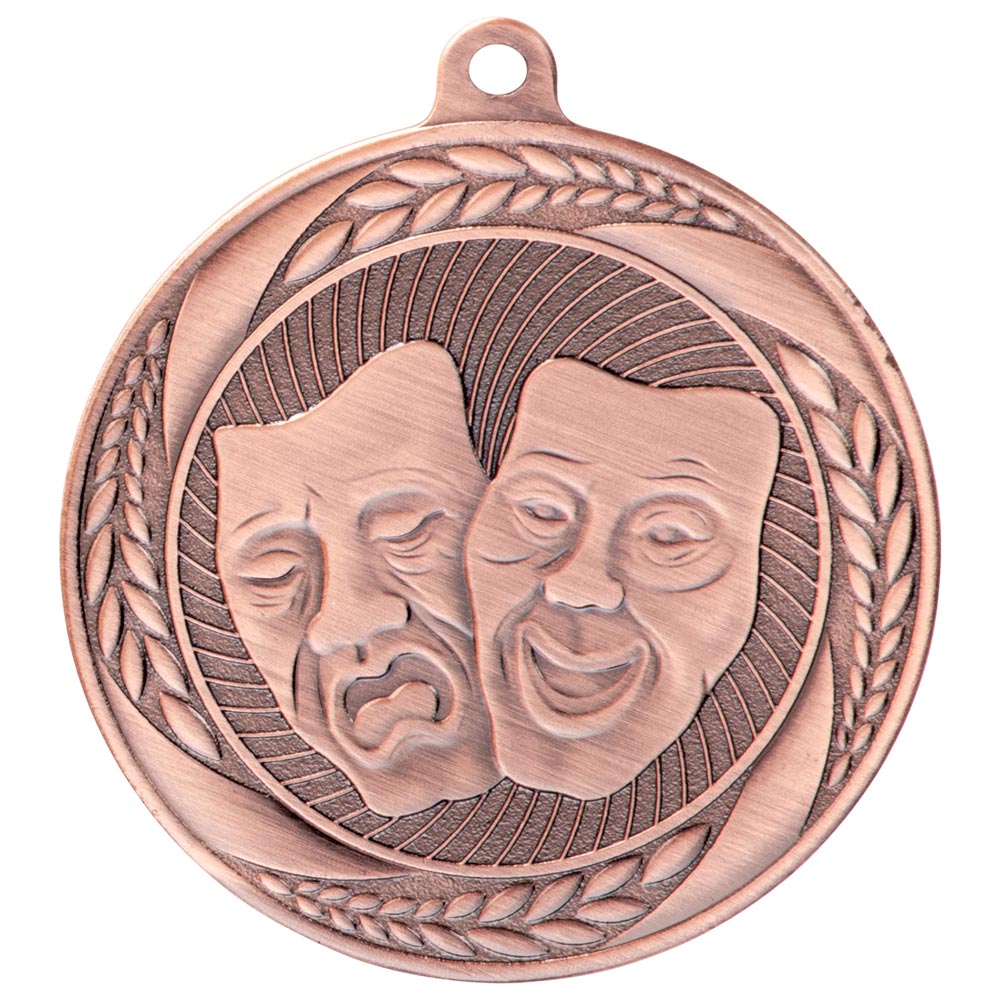 Typhoon Drama Medal Antique Bronze 55mm