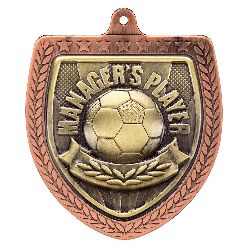 Cobra Cricket Shield Medal Bronze 75mm