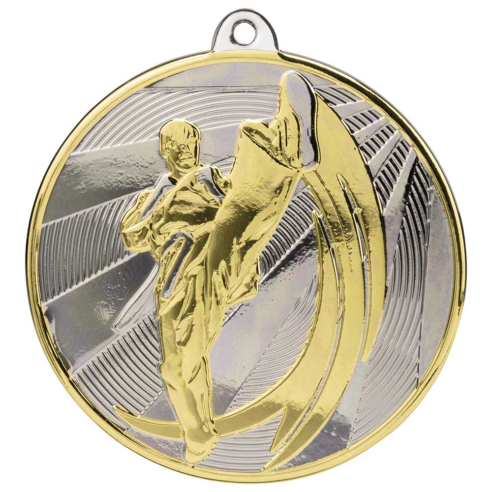 Premiership Karate Medal Gold & Silver 60mm