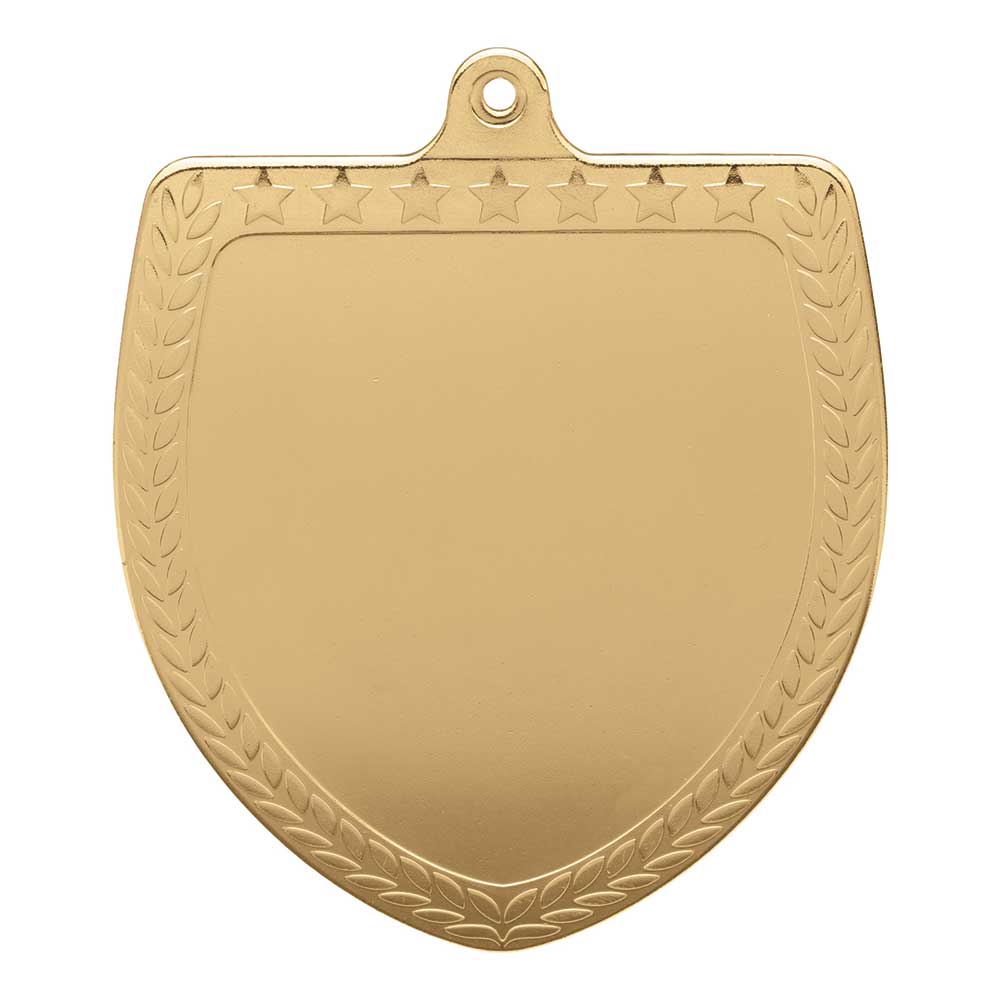 Cobra Shield Medal Bright Gold 75mm