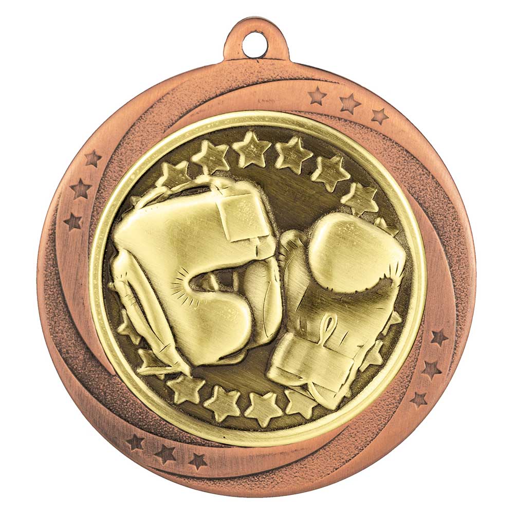Superstar Boxing Medal Bronze 60mm