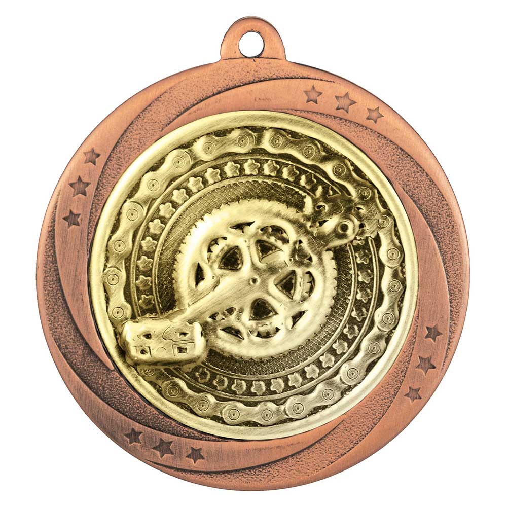 Superstar Cycling Medal Bronze 60mm