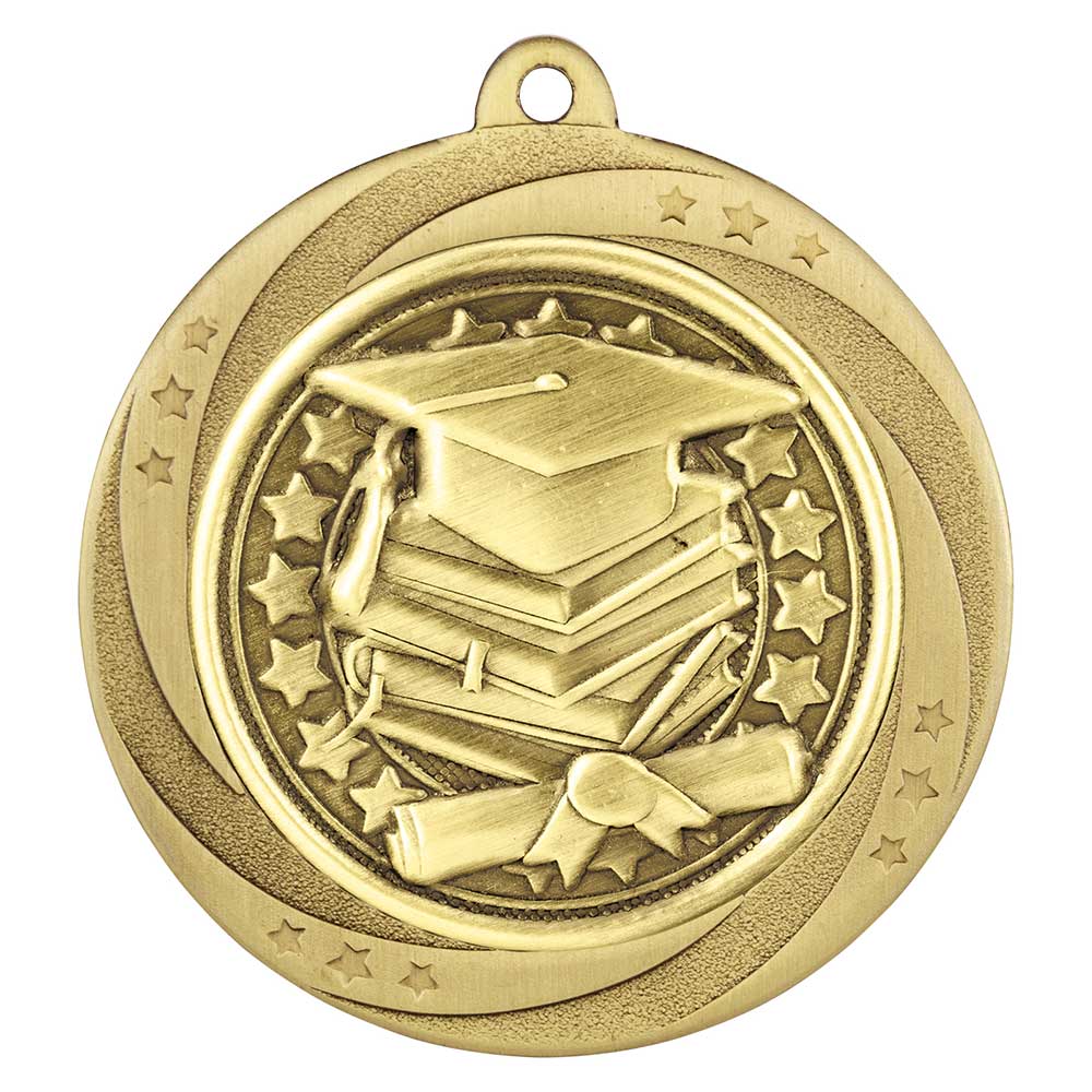 Superstar Graduation Medal Gold 60mm