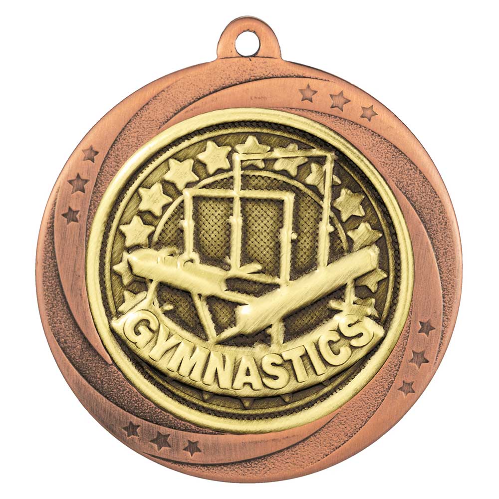 Superstar Gymnastics Medal Bronze 60mm