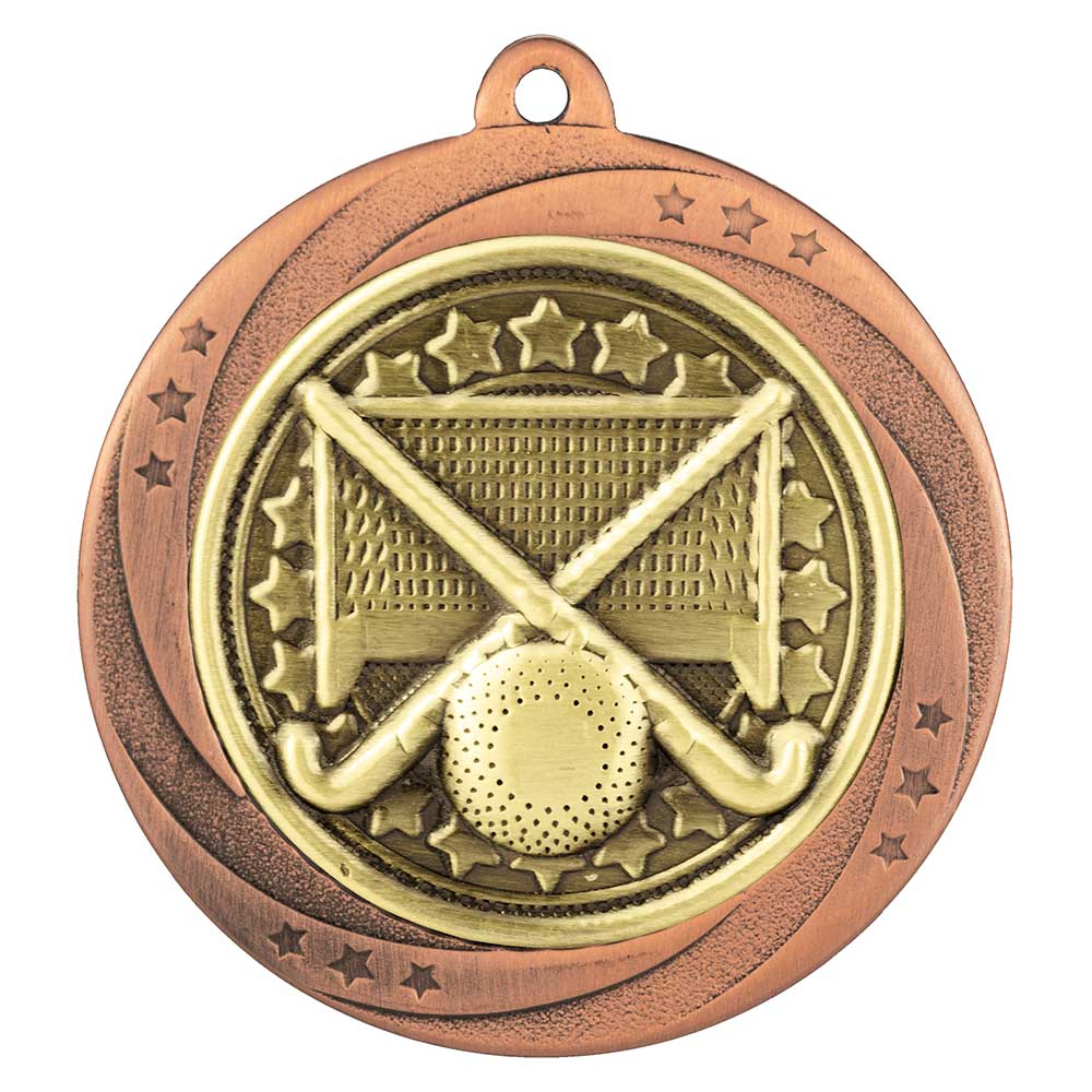 Superstar Hockey Medal Bronze 60mm