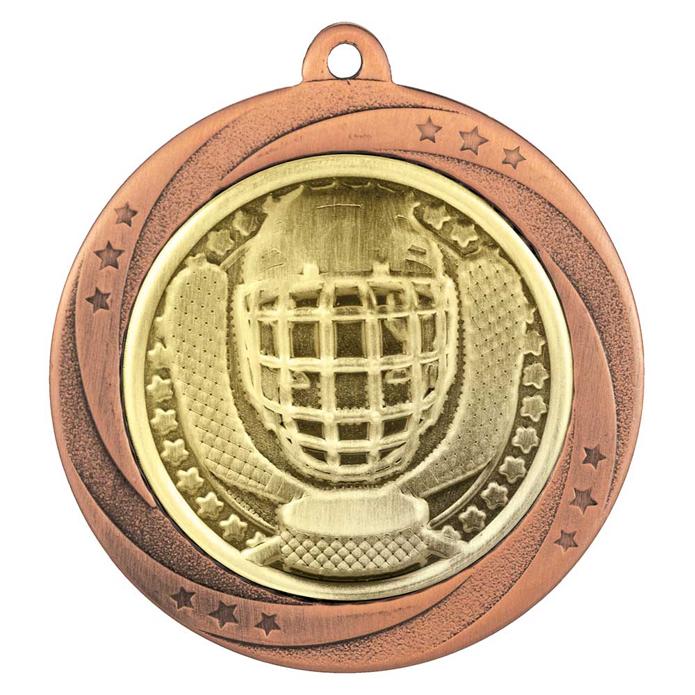 Superstar Ice hockey Medal Bronze 60mm