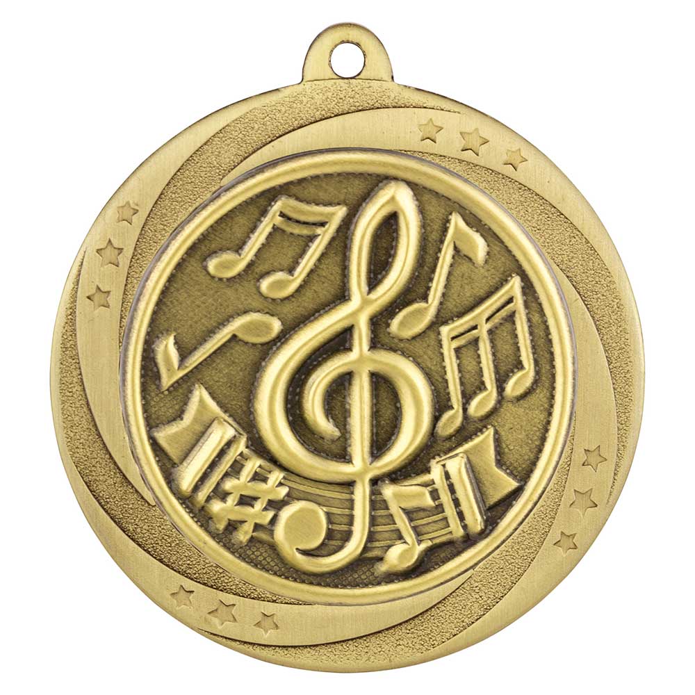 Superstar Music Medal Gold 60mm