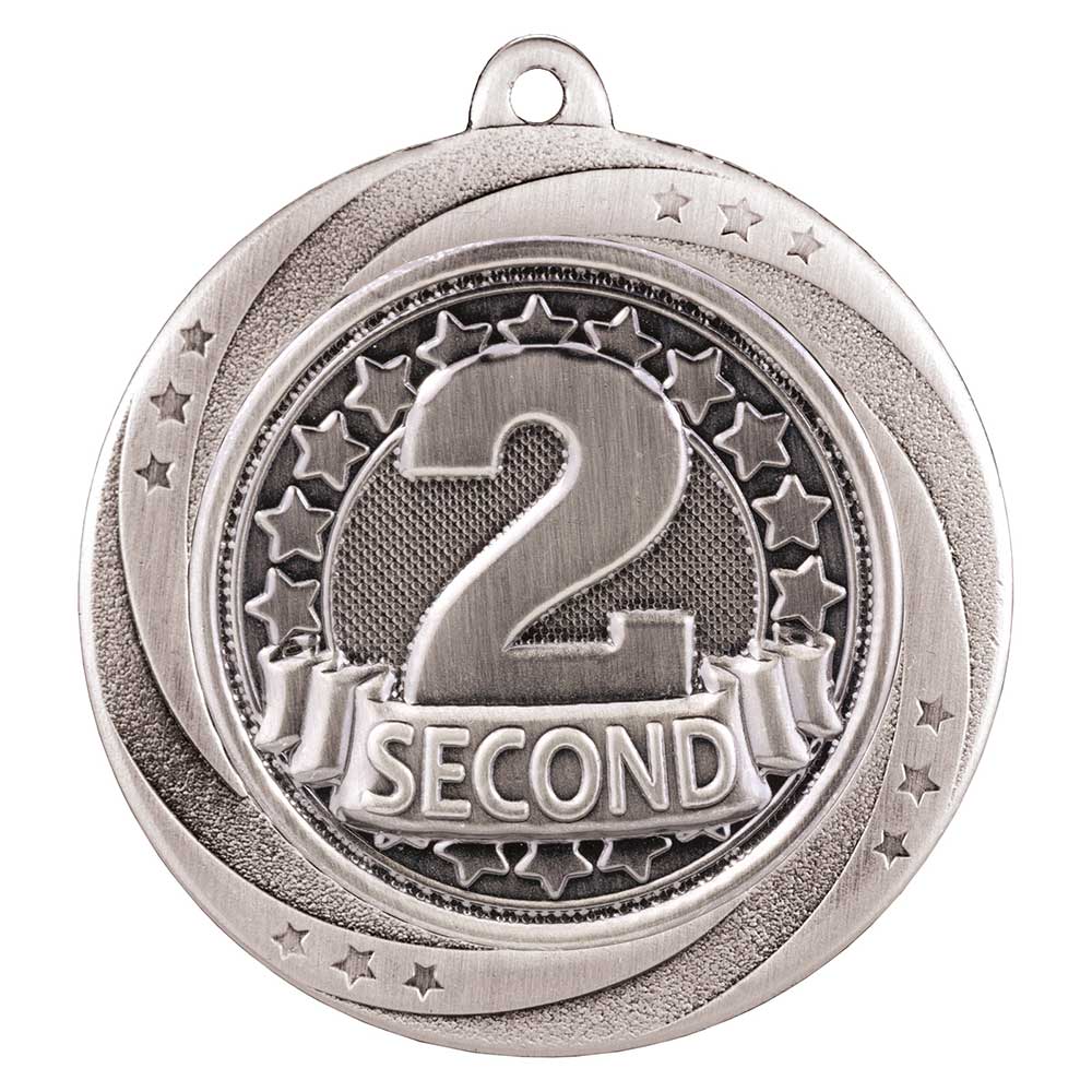 Superstar 2nd Place Medal Silver 60mm