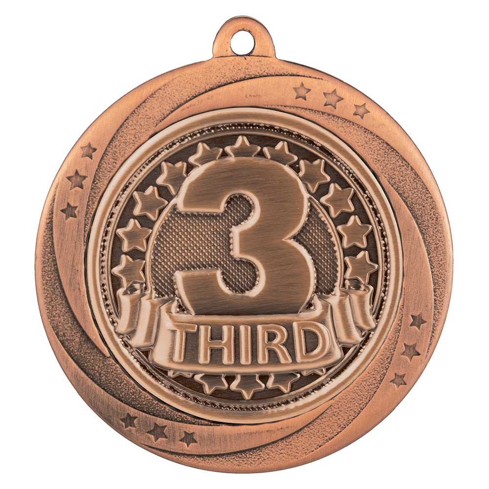 Superstar 3rd Place Medal Bronze 60mm