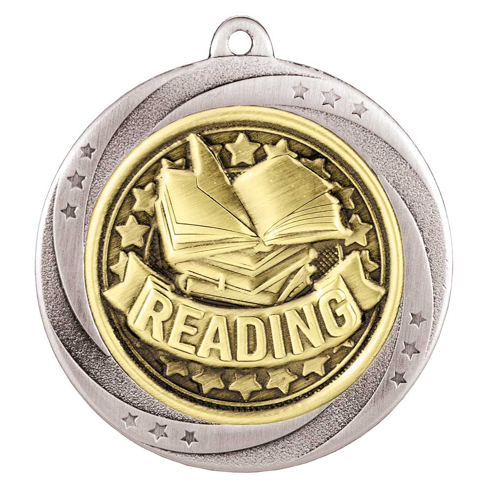 Superstar Reading Medal Silver 60mm