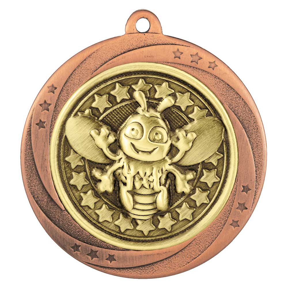 Superstar Bee Medal Bronze 60mm