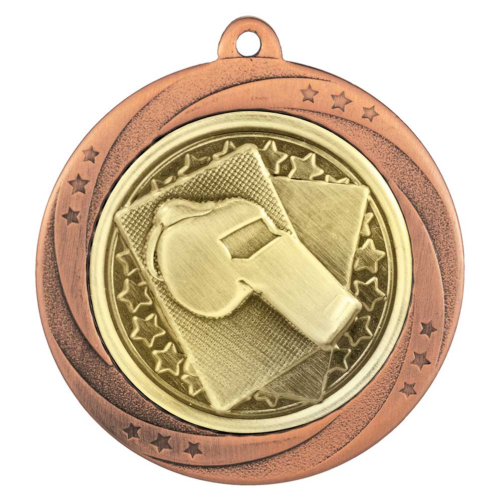 Superstar Referee Medal Bronze 60mm