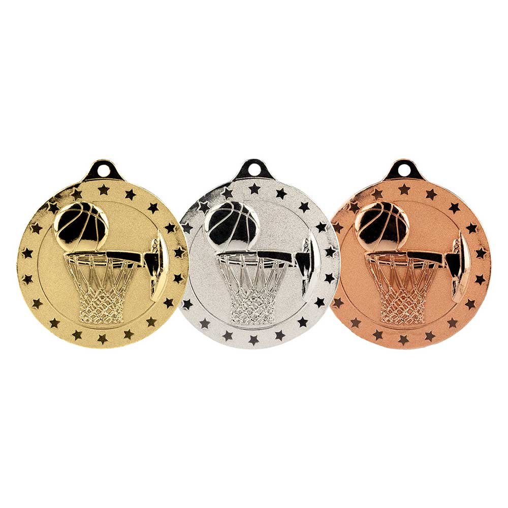Cascade Stars Basketball Medal Bronze 50mm