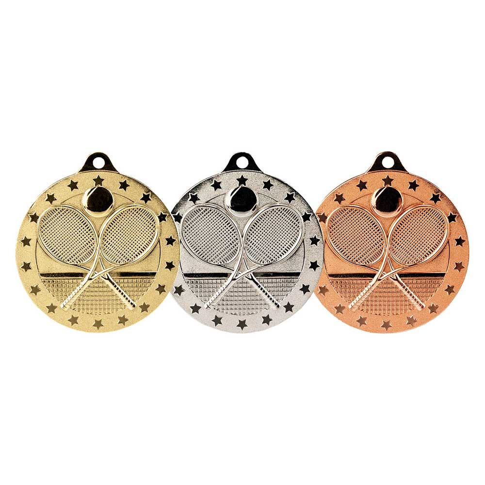 Cascade Stars Tennis Medal Bronze 50mm