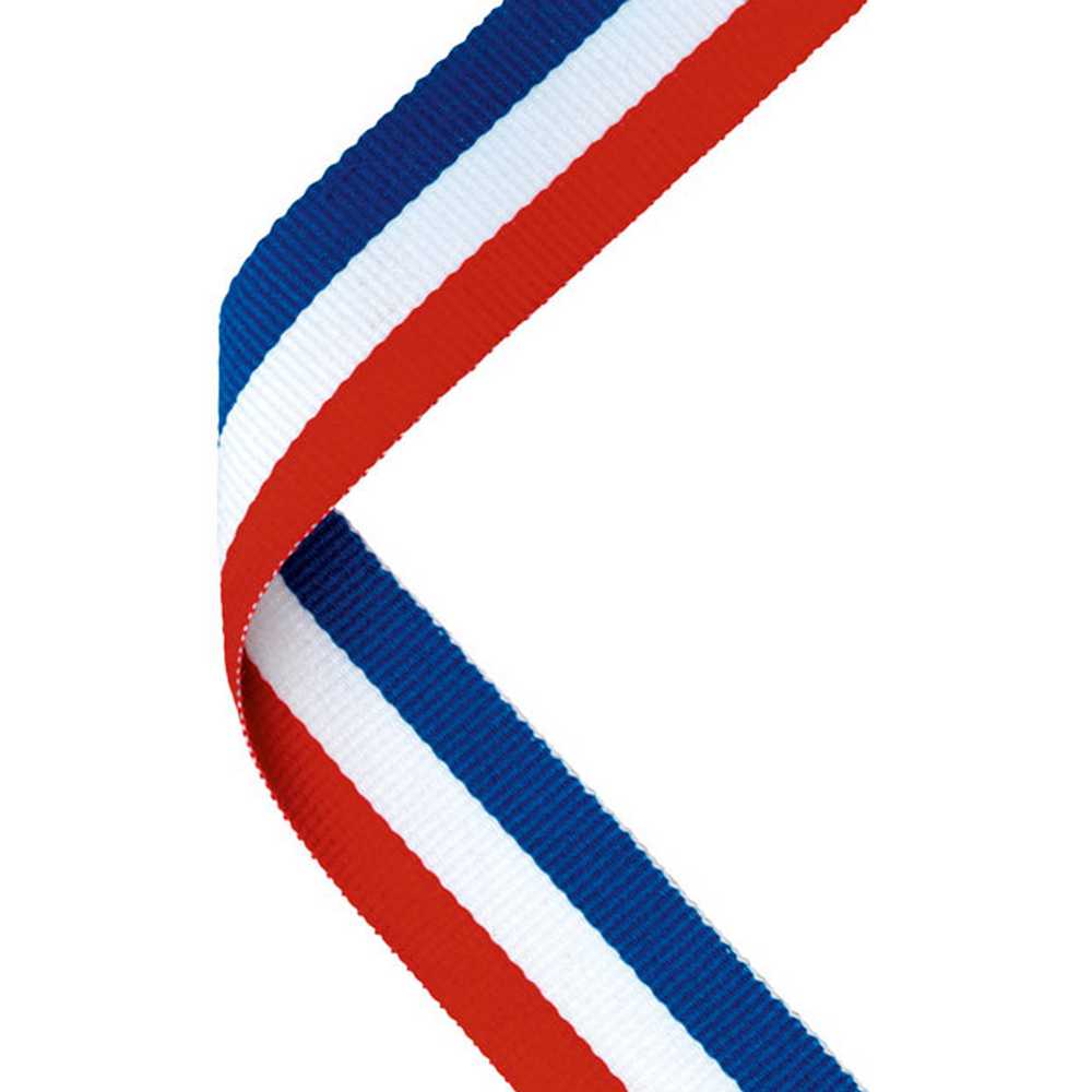 MEDAL RIBBON RED/WHITE/BLUE - 30 X 0.875in