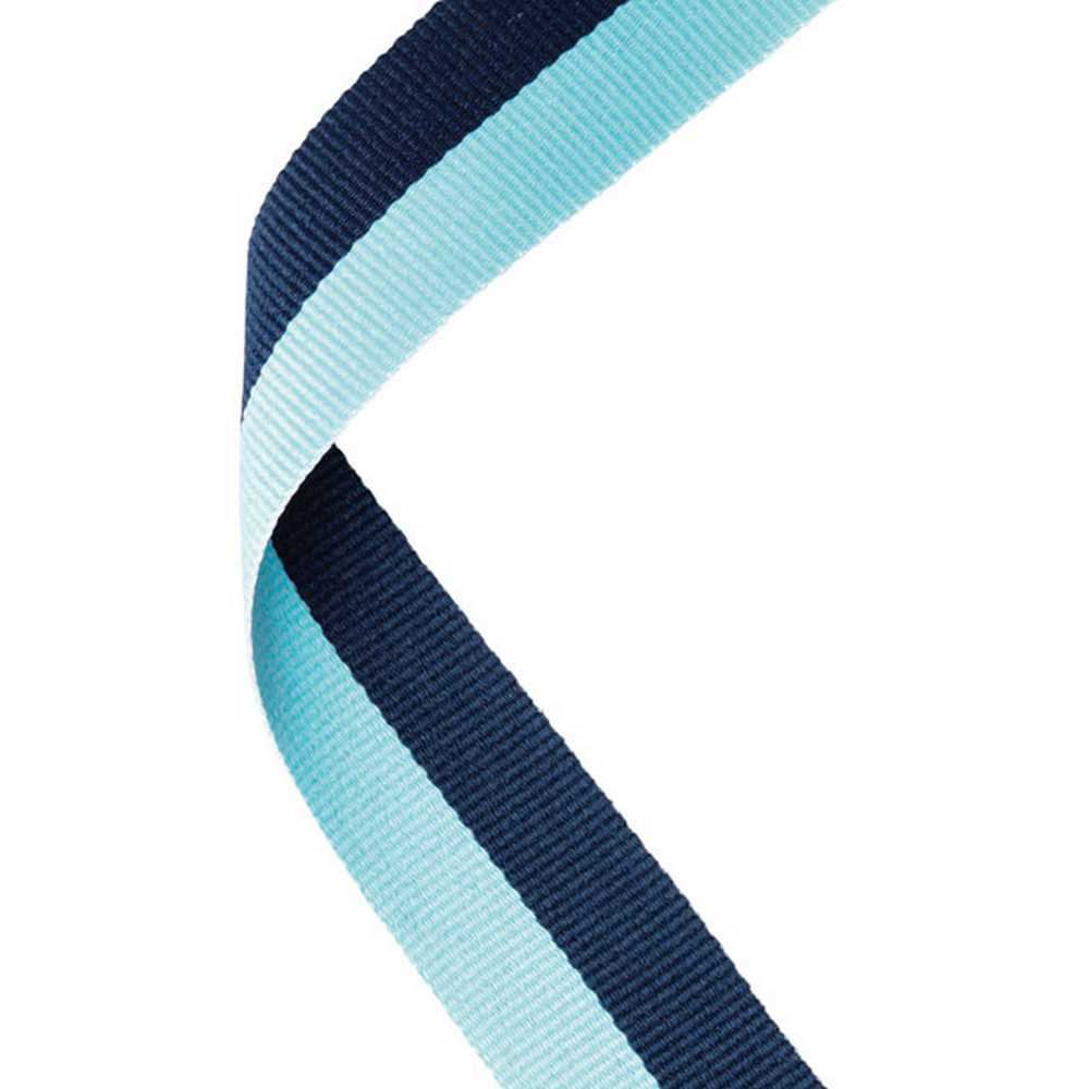 MEDAL RIBBON NAVY BLUE/SKY BLUE - 30 X 0.875in