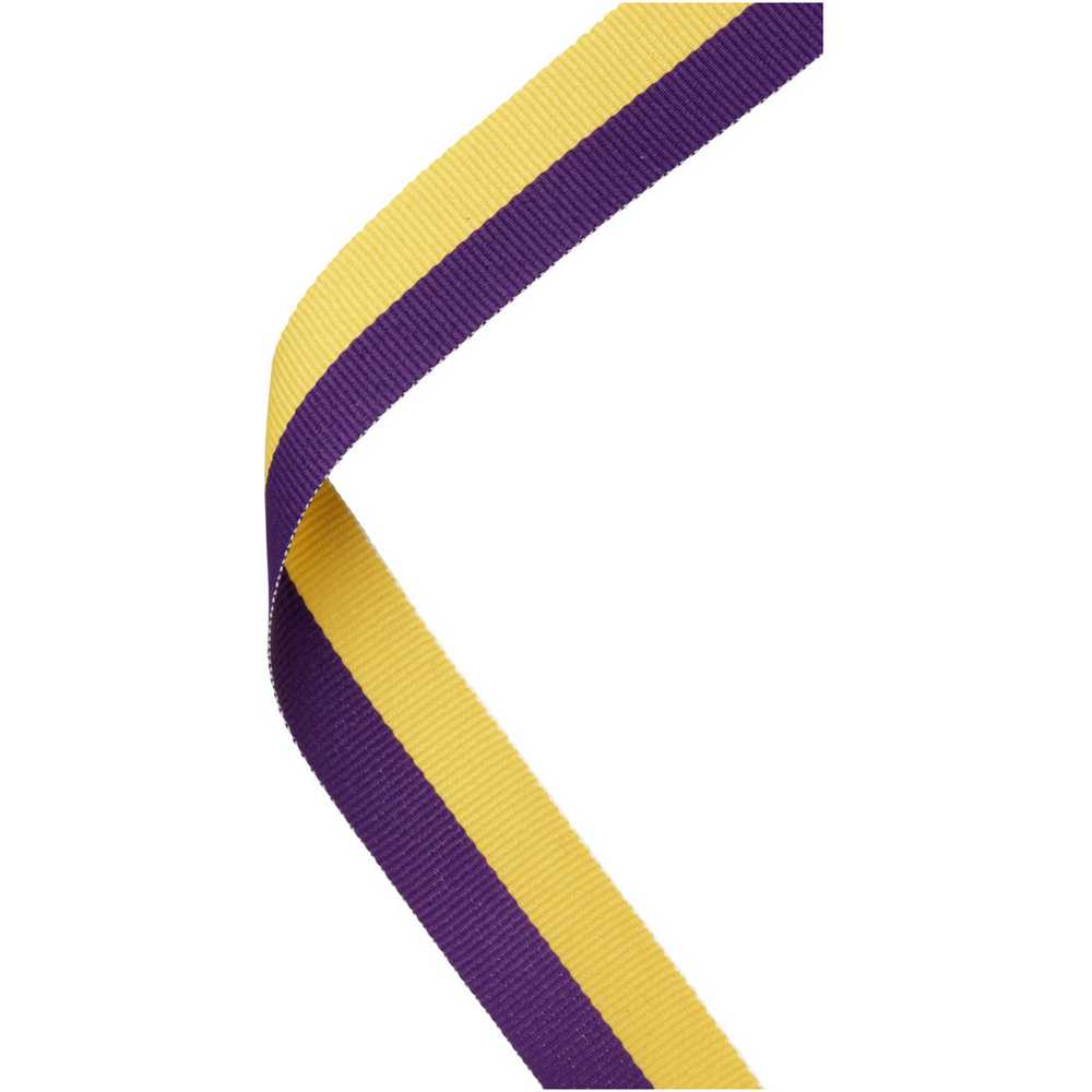 MEDAL RIBBON PURPLE/YELLOW - 30 X 0.875in