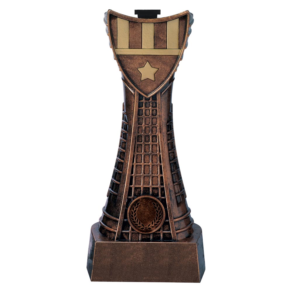 Valiant Rapid Heavyweight Award Antique Bronze & Gold 215mm
