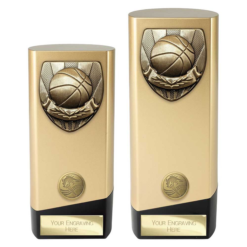 Prime Cobra Basketball Award Gold & Black 190mm