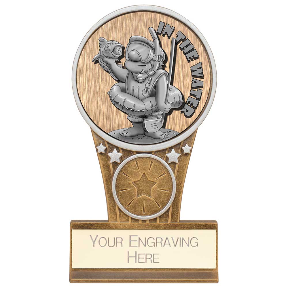 Ikon Goof Balls In The Water Plaque Antique Silver & Gold 125mm