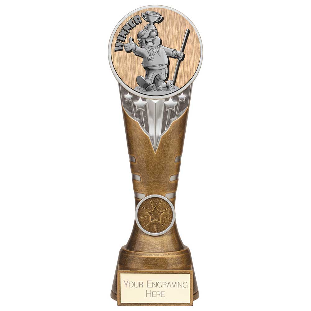 Ikon Goof Balls Winner Award Antique Silver & Gold 225mm