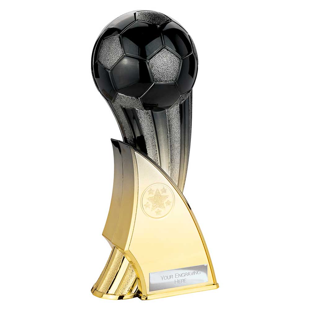 The Firestorm Football Heavyweight Carbon Black to Gold 220mm
